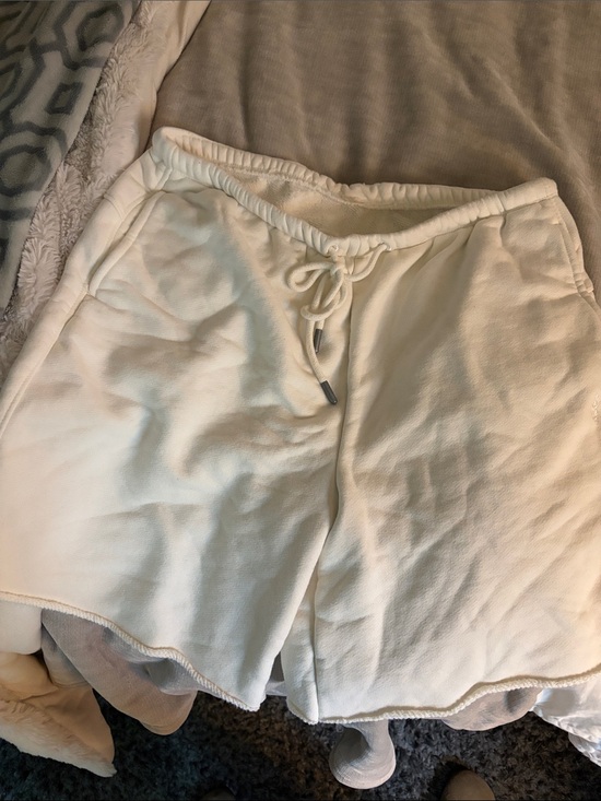FP Movement by Free People Pants - FP Movement by Free People white Drawstring Athletic Lounge Shorts